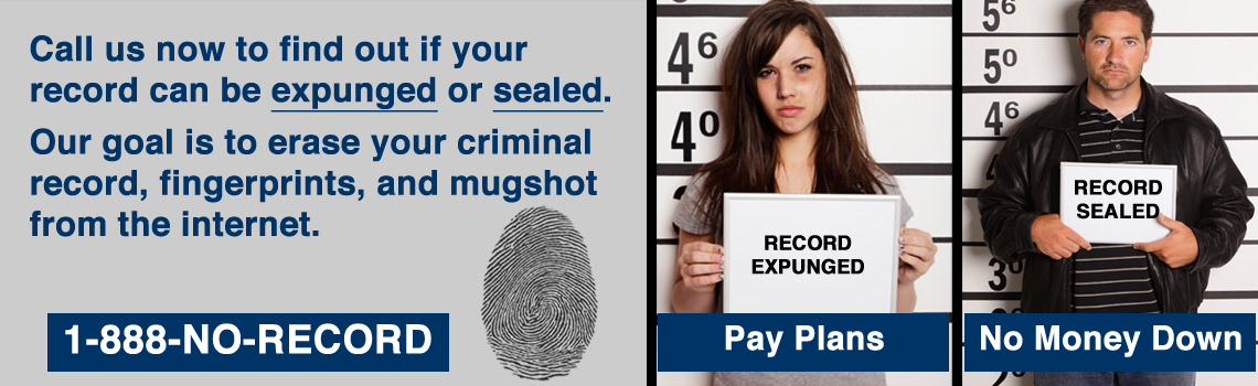 No record. Expunge or Seal your criminal record.